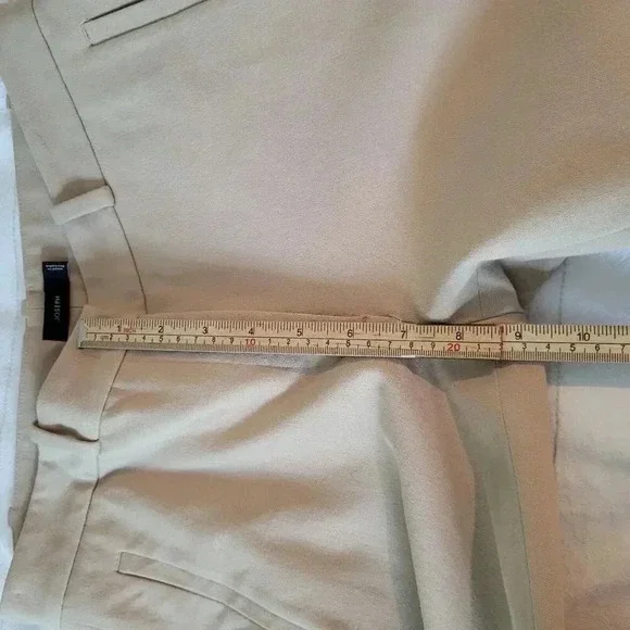 $435 Joseph High-Rise Slim Gabardine Trouser Pants in Tan Women’s Sz 4 U…